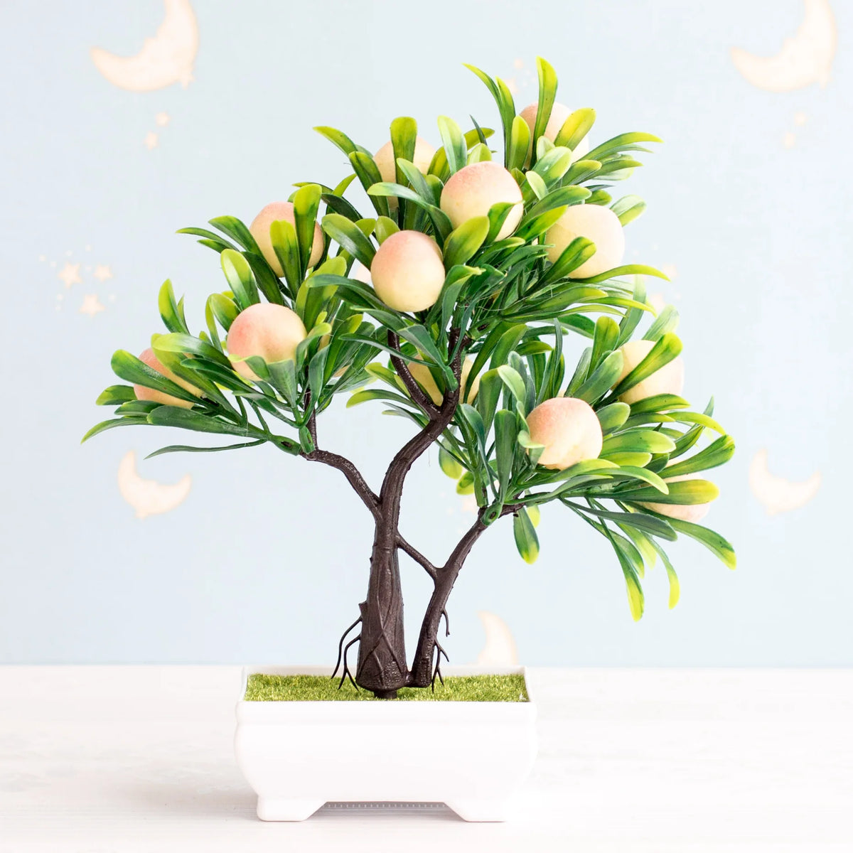 Bonsaï Artificiel en Pot – Plante Décorative avec Fleurs, Mini-Arbre pour Décoration de Table, Maison, Bureau, Hôtel et Jardin