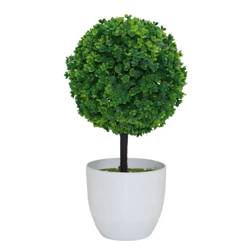 Bonsaï Artificiel en Pot – Plante Décorative avec Fleurs, Mini-Arbre pour Décoration de Table, Maison, Bureau, Hôtel et Jardin