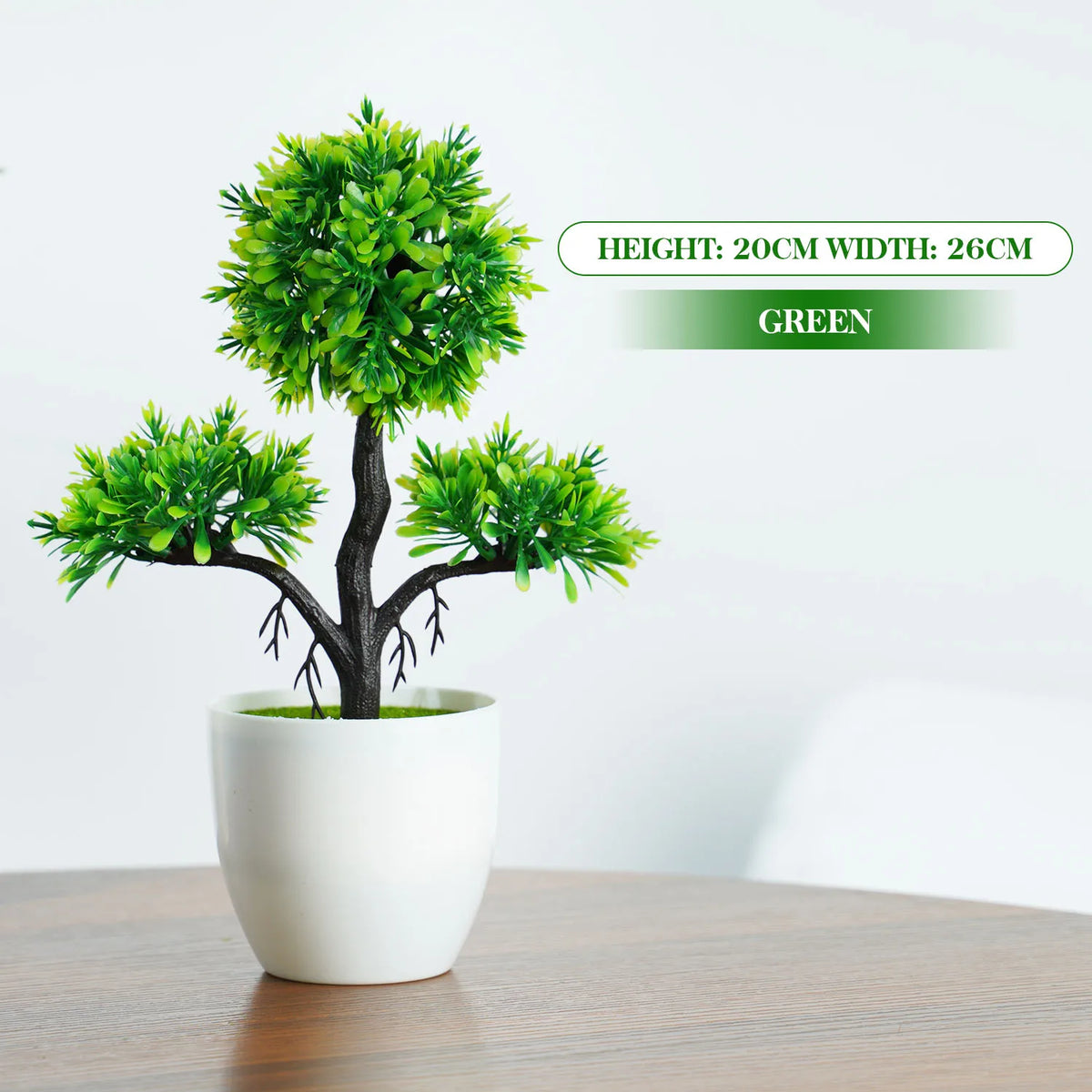 Bonsaï Artificiel en Pot – Plante Décorative avec Fleurs, Mini-Arbre pour Décoration de Table, Maison, Bureau, Hôtel et Jardin