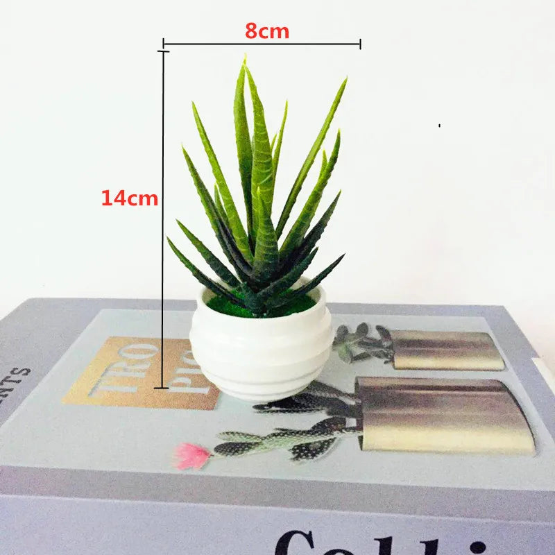 Bonsaï Artificiel en Pot – Plante Décorative avec Fleurs, Mini-Arbre pour Décoration de Table, Maison, Bureau, Hôtel et Jardin