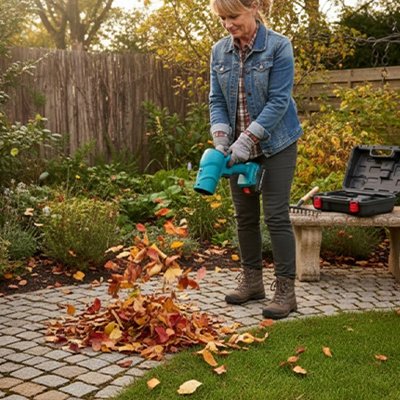 Souffleur de feuilles sur batterie